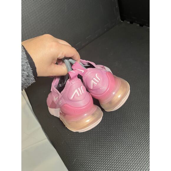 Nike Air Max 270 Flamingo Pink Running Shoes Sneaker Youth Kids 4Y 5.5 Women - Picture 6 of 7